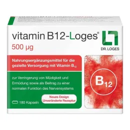 Vitamine B12-Loges 500 µg capsules, 180 stuks