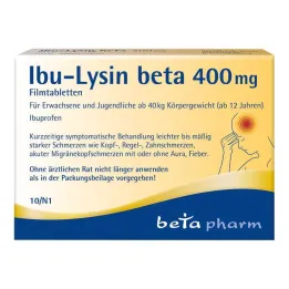 Ibu-Lysine bèta 400 mg filmomhulde tabletten, 10 stuks