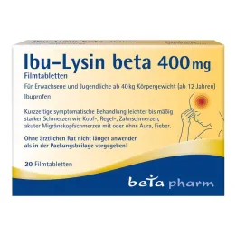 Ibu-Lysine bèta 400 mg filmomhulde tabletten, 20 stuks