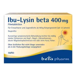 Ibu-Lysine bèta 400 mg filmomhulde tabletten, 50 stuks