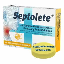Septolete met citroen-honingsmaak 3 mg/1 mg zuigtabletten, 16 stuks