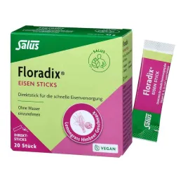 Floradix Iron Sticks Powder Salus, 20 stuks