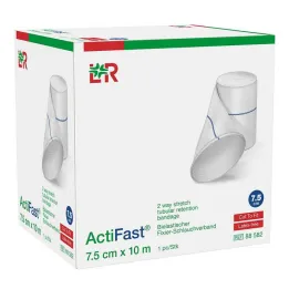 Actifast buisbevestigingsverband 7,5 cmx10 m blauw, 1 stuk