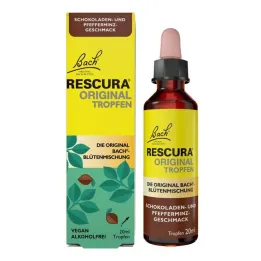 Bachbloesems origineel Rescura druppels alcoholvrije chocolademunt, 20 ml