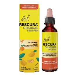 Bachbloesems Original Rescura druppels alcoholvrije Oranje Mango, 20 ml