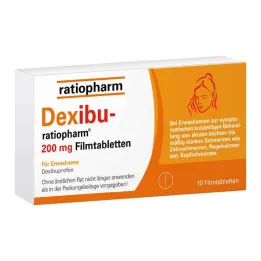 Dexibu-ratiopharm 200 mg filmomhulde tabletten, 10 stuks
