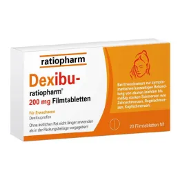 Dexibu-ratiopharm 200 mg filmomhulde tabletten, 20 stuks