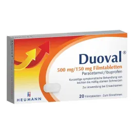 Duoval 500 mg / 150 mg filmomhulde tabletten, 20 stuks