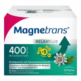 Magnetran Relax + 400 mg granulaatsticks bosbes, 50 st