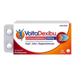 VoltaDexibu pijnstillers 200 mg filmomhulde tabletten, 10 stuks