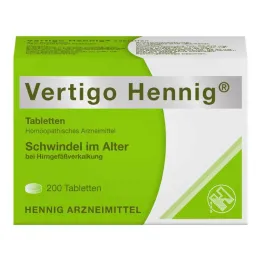 Vertigo Hennig-tabletten, 200 stuks