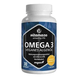Omega-3 vegan algenolie hooggedoseerde capsules, 30 stuks