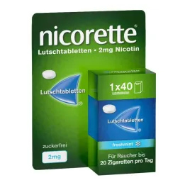 Nicorette Freshmint 2 mg geperste zuigtabletten, 40 stuks