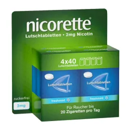 Nicorette Freshmint 2 mg geperste zuigtabletten, 160 stuks