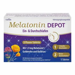 Melatonine Depot & doorslaaptabletten, 15 st