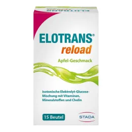 Elotrans herladen elektrolytpoeder appelzakje, 15X7,45 g