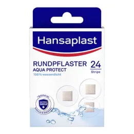 Hansaplast Aqua Protect ronde pleister, 24 stuks