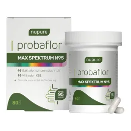 Nupure probaflor Max Spektrum N95 maagsapresistente capsules, 80 stuks