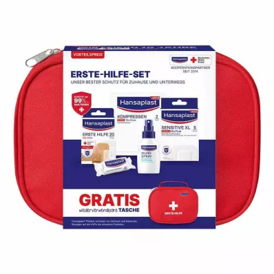 HANSAPLAST Set DRK EHBO 1 stuks combinatiepakket, 1 stuk HANSAPLAST Set DRK EHBO 1 stuks combinatiepakket, 1 stuk