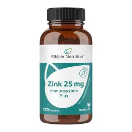 Zink 25 mg Immuunsysteem Plus hoge dosis + veganistische capsules, 120 st