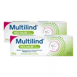 MULTILIND Genezende zalf met nystatine en zinkoxide, 2X50 g