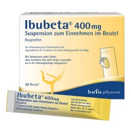 Ibubeta 400 mg orale suspensie in een sachet, 20 stuks