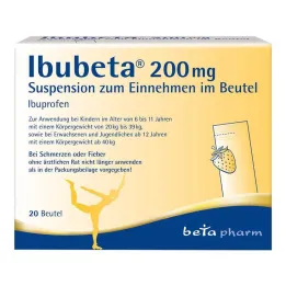 Ibubeta 200 mg orale suspensie in een sachet, 20 stuks