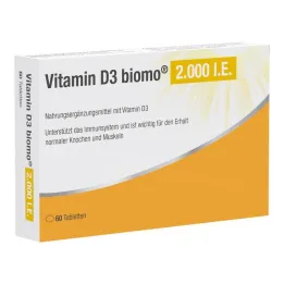 Vitamine D3 Biomo 2.000 IE tabletten, 60 stuks