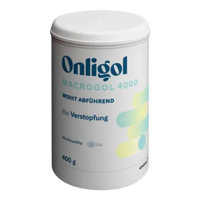 Onligol Macrogol 4000 poeder voor het maken van e.solution blik, 400 g Onligol Macrogol 4000 poeder voor het maken van e.solution blik, 400 g