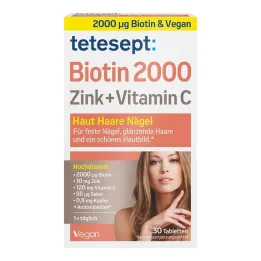 Tetesept Biotine 2000 filmomhulde tabletten, 30 stuks