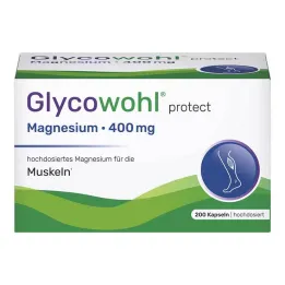 Glycowohl Magnesium 400 mg hooggedoseerde vegan capsules, 200 st