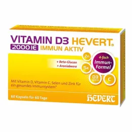 Vitamine D3 Hevert 2000 IE Immuunactieve capsules, 60 st