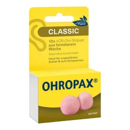 Ohropax Classic wax voor de oordopjes, 12 stuks
