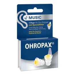 Ohropax Muziekfilterpluggen in-ear, 2 stuks