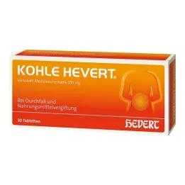 Houtskool Hevert tabletten, 30 st