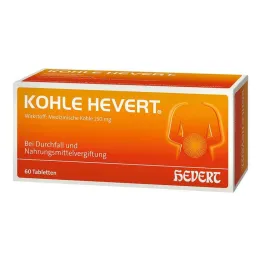 Houtskool Hevert tabletten, 60 st