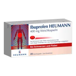 Ibuprofen Heumann 400 mg zachte capsules, 20 stuks