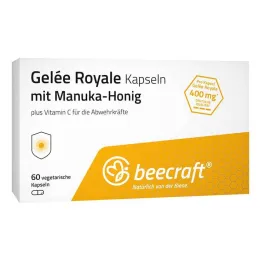 Beecraft Royal Jelly Capsules met Manuka Honing, 60 stuks