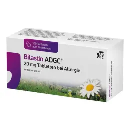 Bilastin ADGC 20 mg tabletten voor allergieën, 100 stuks