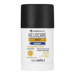 Heliocare 360° Sport Transparante Stick SPF 50+, 25 gr