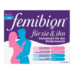 Femibion voor haar &amp; hem tabletten, 2x28 stuks