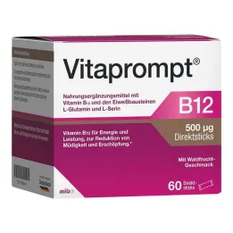 Vitaprompt B12 500 µg directe sticks, 60 stuks