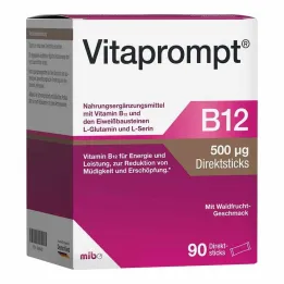 Vitaprompt B12 500 µg directe sticks, 90 stuks