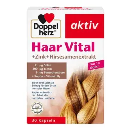 Doppelherz Hair Vital + Zink + Gierst Capsules, 30 st