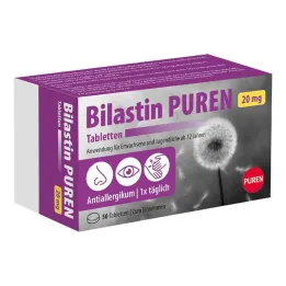 Bilastin Puren 20 mg tabletten, 50 stuks