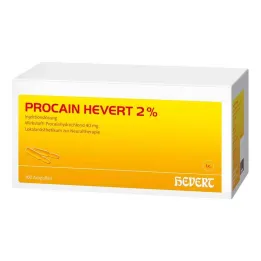 Procaine Hevert 2% oplossing voor injectieampullen, 100x2 ml