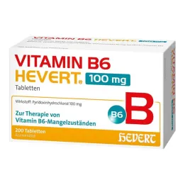 Vitamine B6 Hevert 100 mg tabletten, 200 st