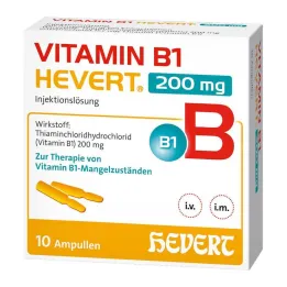 Vitamine B1 Hevert 200 mg oplossing voor injectie ampul, 10x2 ml
