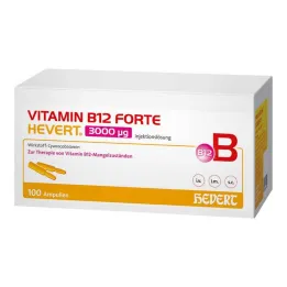 Vitamine B12 Forte Hevert 3000 µg oplossing voor injectie ampul, 100x2 ml