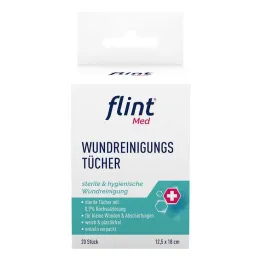 Flint Med wondreinigingsdoekjes steriel 12,5x18 cm, 20 st